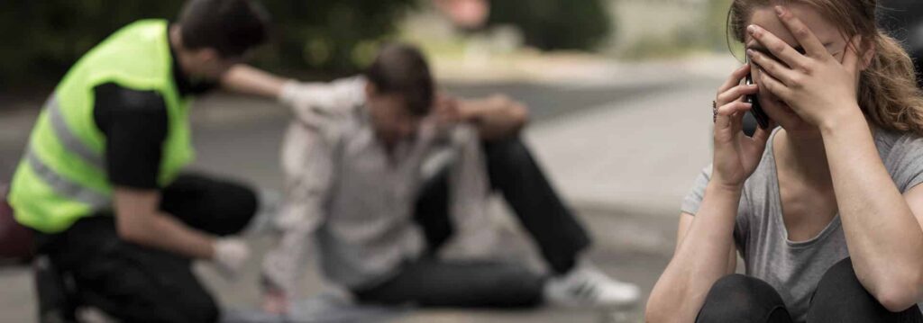 بعد حادث سيارة في أتلانتا