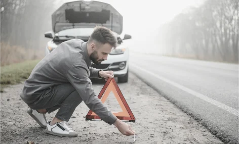 Colisión de un solo auto