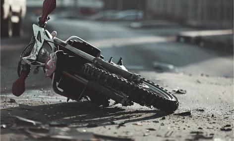 Choque en motocicleta