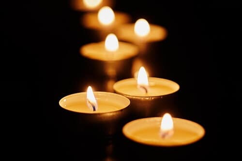 mourning candles