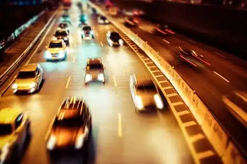 traffic at night