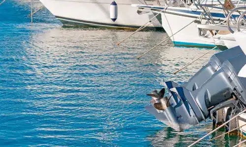 Boats docked next to each other at a marina.