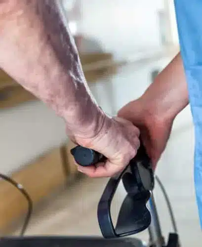 elderly using a cane